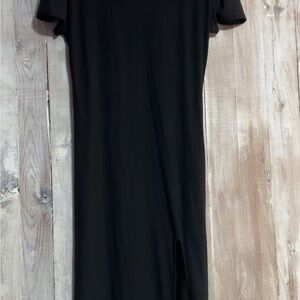 Chic Black Midi Dress